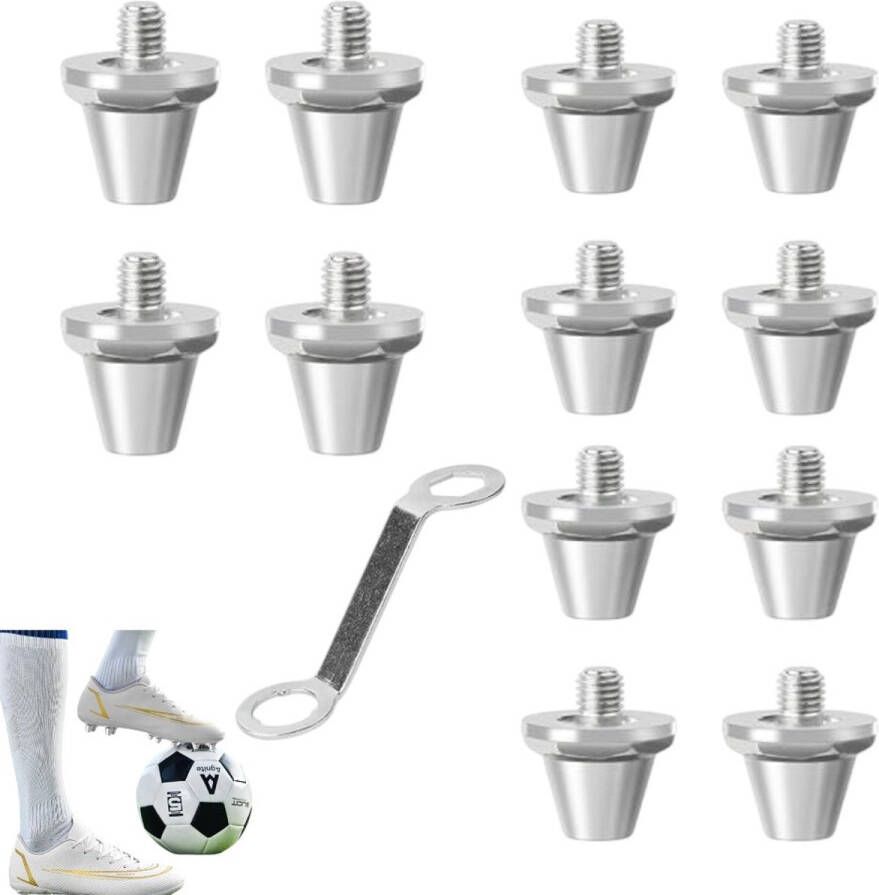 12 stuks voetbchoenen zilver