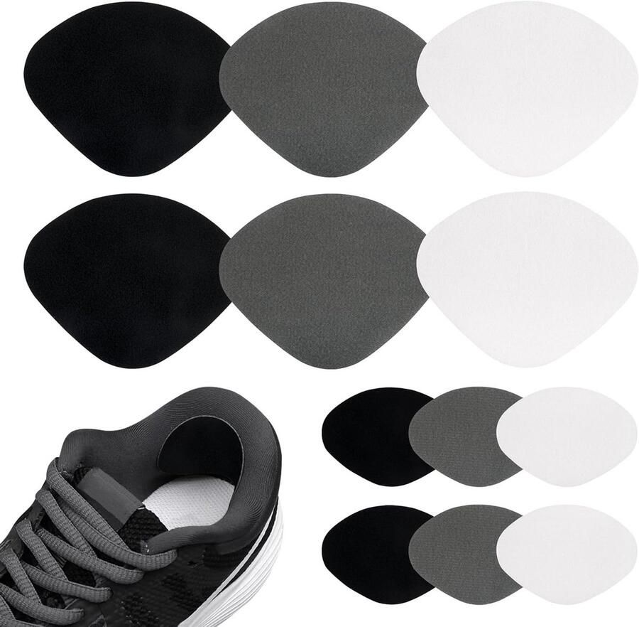 12 Stuks Zelfklevende Hielpads voor Schoenen Antislip Hielreparatie Patches voor Sport- en Wandelschoenen Ideaal voor Beschadigde Hielen en Comfortverbetering