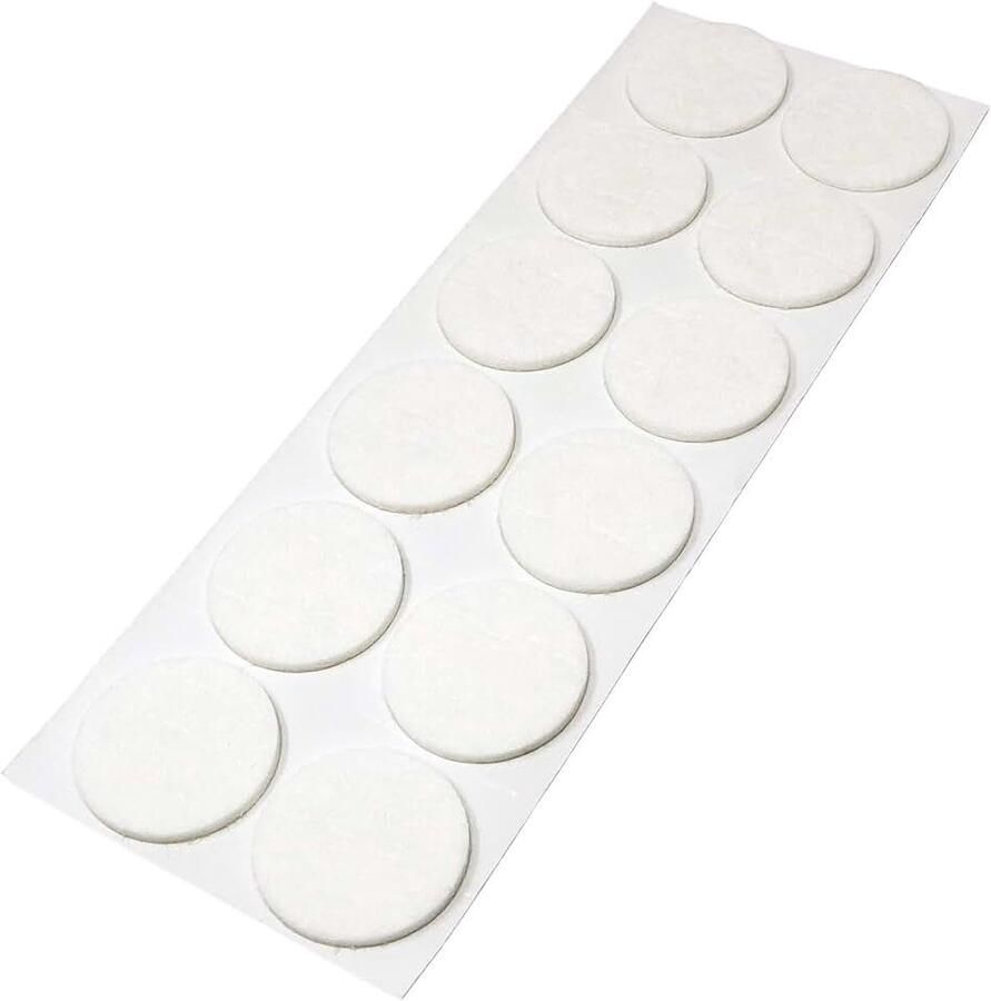 12 x zelfklevende viltglijders Wit ø 40 mm Rond Meubelviltglijders met een dikte van 3 5 mm Meubel- en vloerbescherming