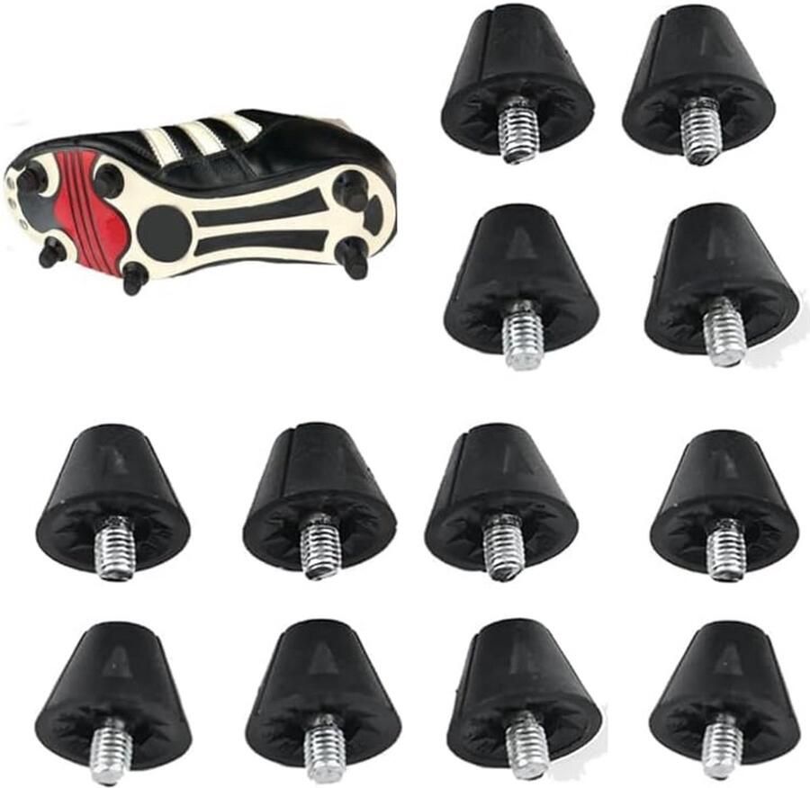 12x Voetbalschoen Spikes Schroefdraad 13mm Universele Vervangende Noppen