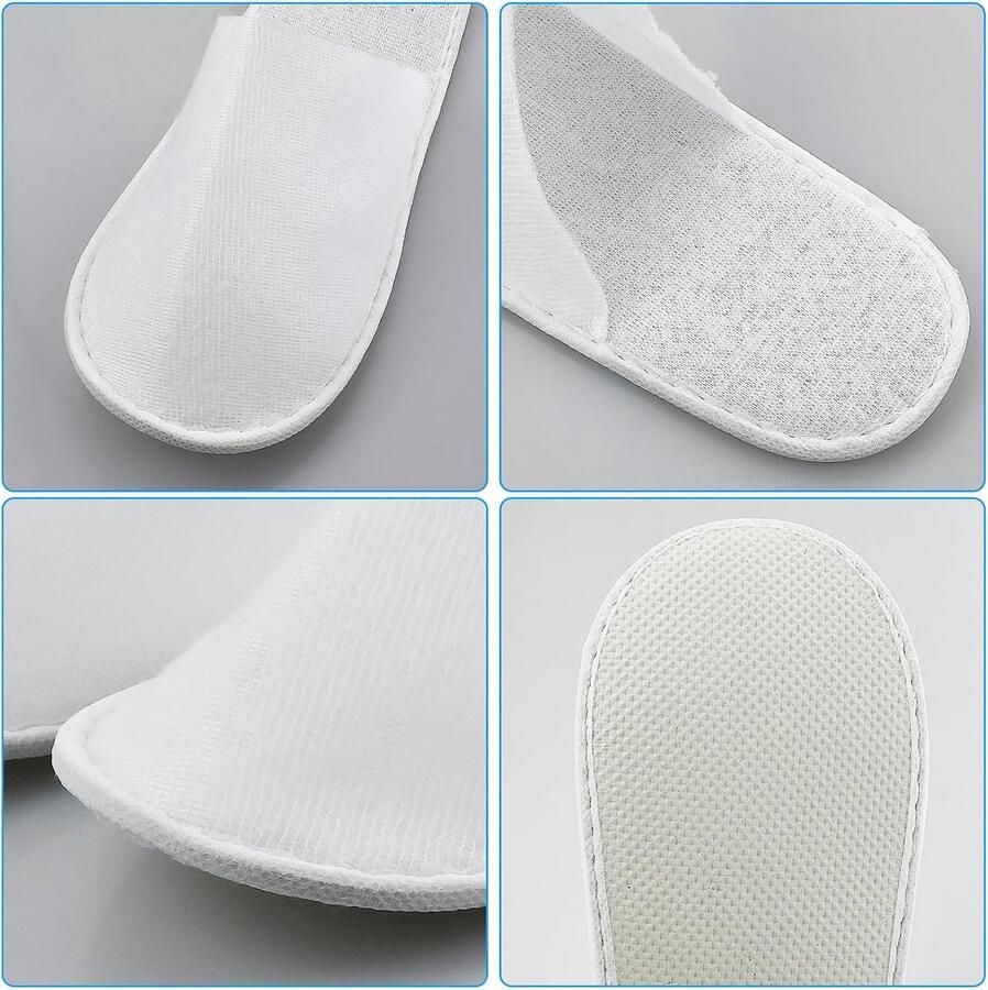 14 paar wegwerppantoffels witte hotelslippers universele maat badslippers gastenset voor hotel spa thuis