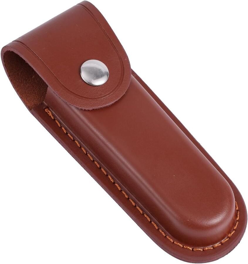 15 5 x Leren Messenhouder Draagbare Leren Messenschede voor Riem Praktische Messenholster voor Buiten Fietsen Wandelen Bergbeklimmen Kamperen (Bruin)