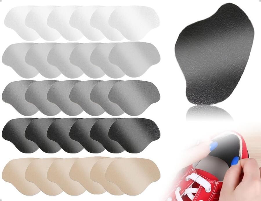 15 paar zelfklevende lederen patches voor sneakers reparatiepads voor schoenen hielbescherming en herstel van sportschoenen in kleuren