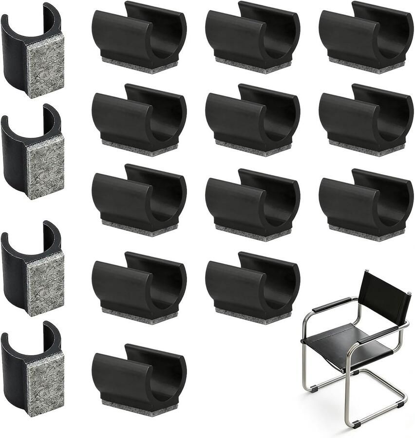 16 donsrollen voor schommelstoelen diameter 24-25 mm robuuste en ultrasterke bescherming geschikt voor hangarmstoelen