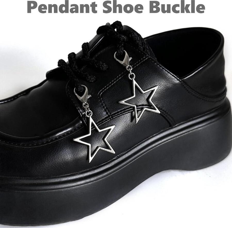 16 pieces shoes charms pendant decoration laces buckle gothic punk cool shoe accessories decorative trainers fashion ShopVlot