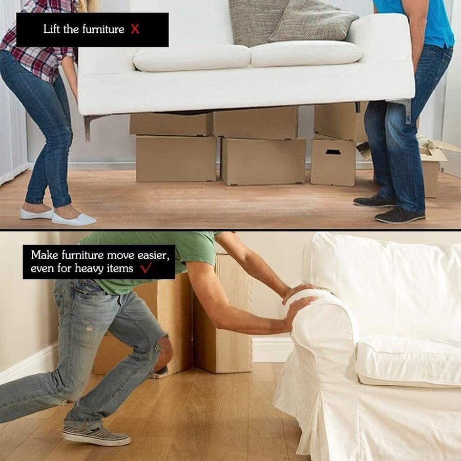 16 Stks Meubelschuifregelaars 25mm Zelfklevende Teflon Meubelzweefvliegtuigen Tapijt Gemakkelijk Meubels Bewegende Pads voor Sofa Tafel Stoel Tapijt Zware Items Harde Vloeren Houten Vloeren