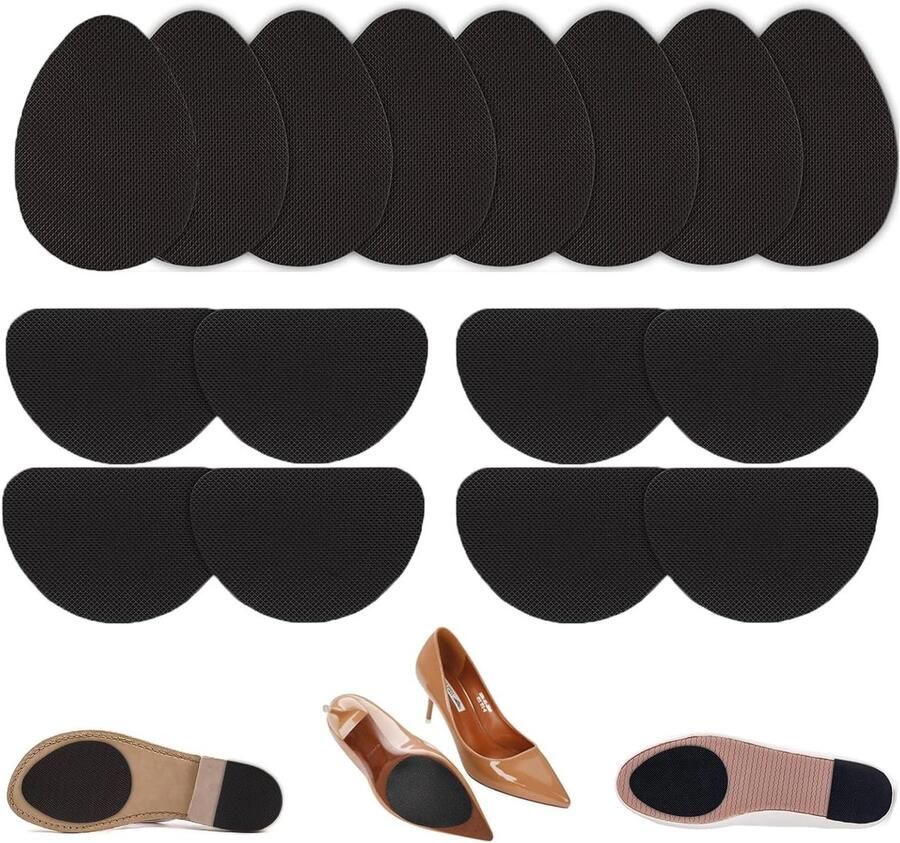 16 stuks antislip rubberen zolen voor schoenen zelfklevende pads voor schoenzolen reparatie en bescherming van schoenen