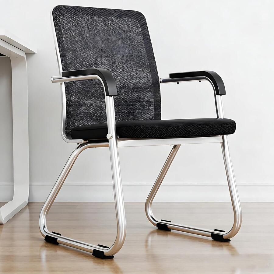 16 stuks stoelglijders voor vrijzwevende & schommelstoelen hoogwaardige set voor bescherming van parket laminaat tegels & tapijt vermindert krassen & bewegingsgeluiden (16 Zwart 25)