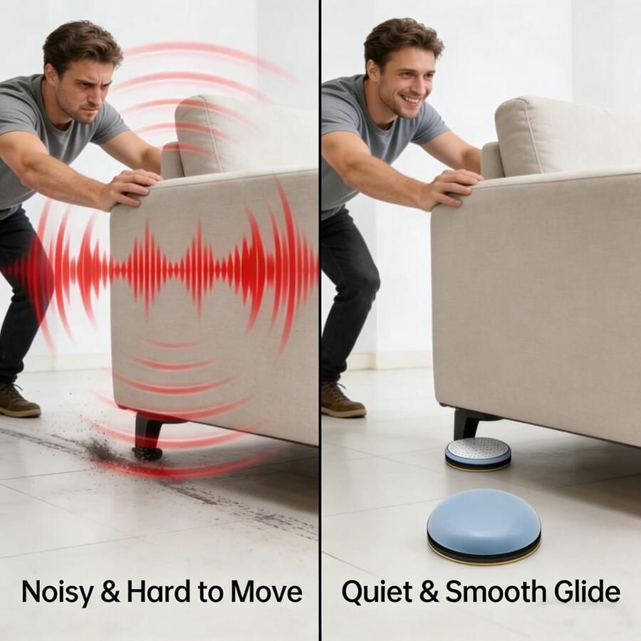16 stuks zware meubelglijders PTFE Teflon glijders voor zware meubels en ronde stoelen 30 mm zelfklevend tafelpootbescherming meubels gladde vloer parket tegels geluidsreductie