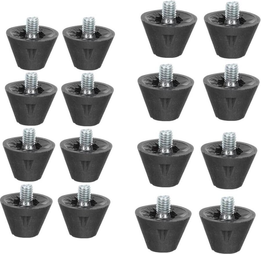 16 x 13 mm Voetbalstuds Vervangcaps voor Sportschoenen met Metalen Hoofd en Spikes