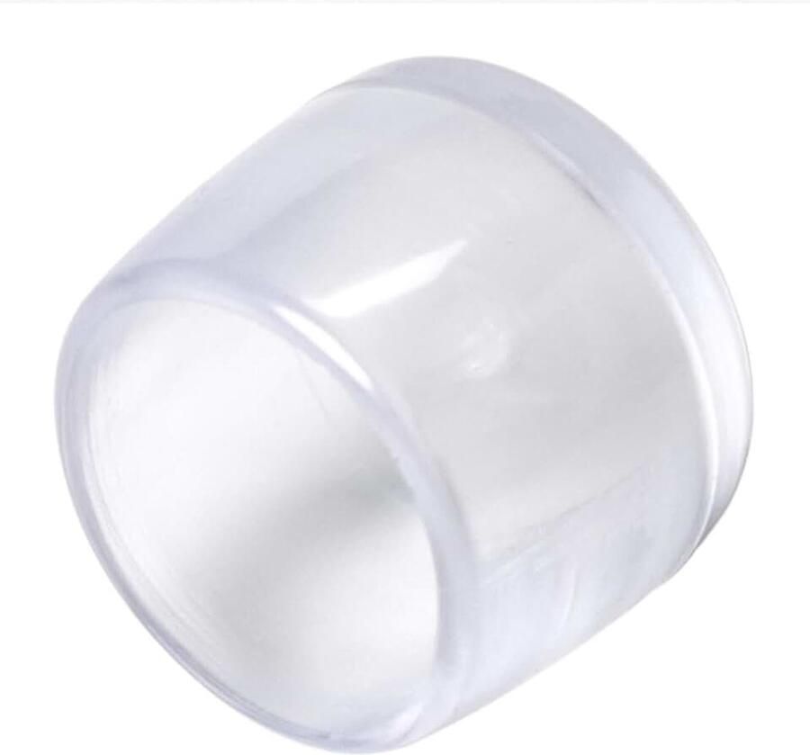 16 x Suhlbeenkappen Transparant Ø 15-16 mm rond stevige meubelglijders voor alle ronde stoelpoten en meubelpoten om op te steken voor droge vuil- en natte ruimtes