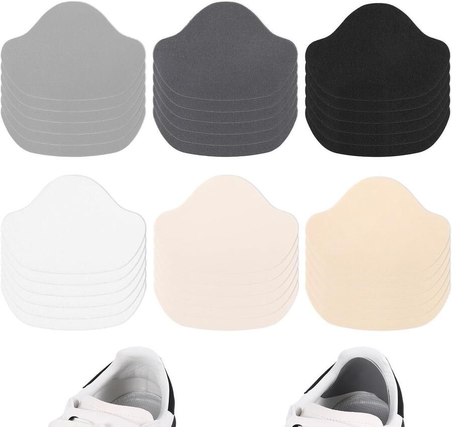 18 Paar Beschermers voor Hakken 6 Kleuren Dunne en Lichte Heelpads voor Sneakers en Hakken Ideaal voor Schoenreparatie en Comfort