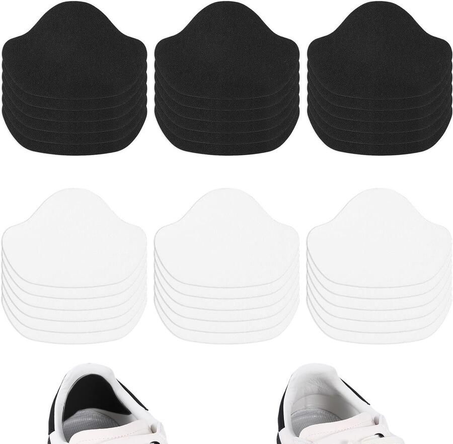 18 Paar Hielbeschermers voor Sneakers Zelfklevende PU Leren Hiel Pads voor Schoenreparatie en Comfort
