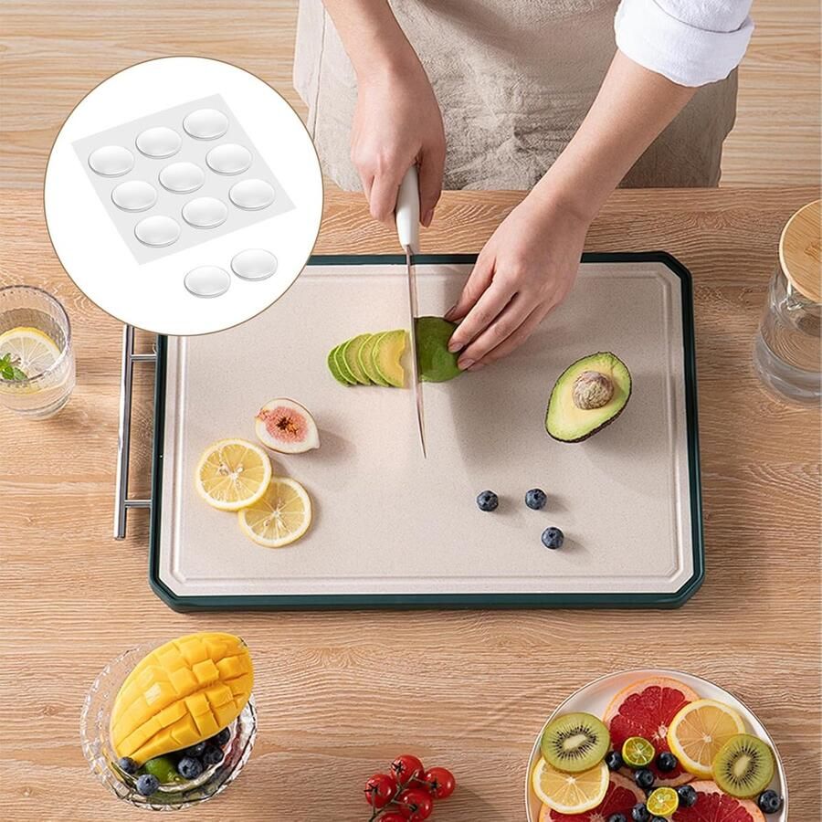 18 stuks antislip pads siliconen 30 mm transparant siliconen pads en rubberen buffers zelfklevend rubberen voetjes zelfklevend en aanslagbuffer als slipstop en stopper voor thuis
