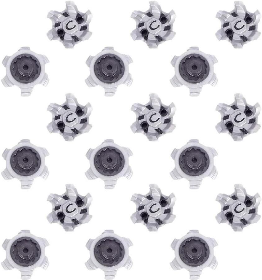 18 stuks universele golfspikes voor golfschoenen vervangende rubberen spikes eenvoudig te installeren