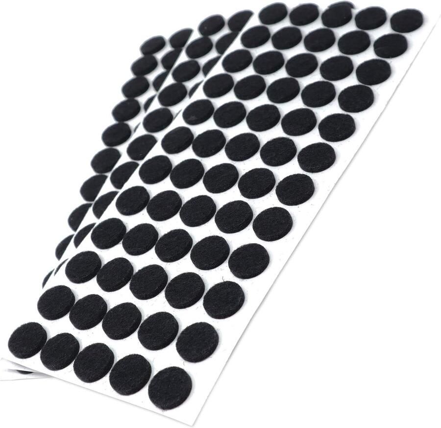 180 x zelfklevende viltglijders Zwart ø 14 mm Rond Meubelviltglijders met een dikte van 3 5 mm Meubel- en vloerbescherming
