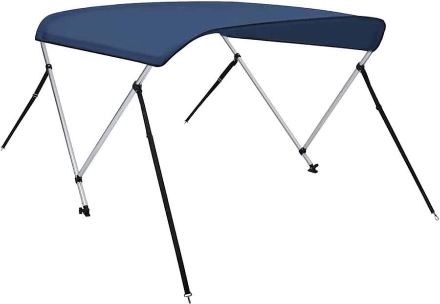 2-boog Bimini Top bootafdekking marineblauw 150x120x