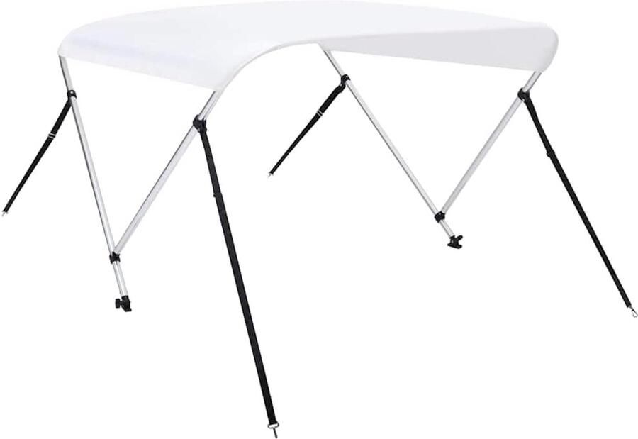 2-boog Bimini Top Boot zonnescherm 180x130x wit