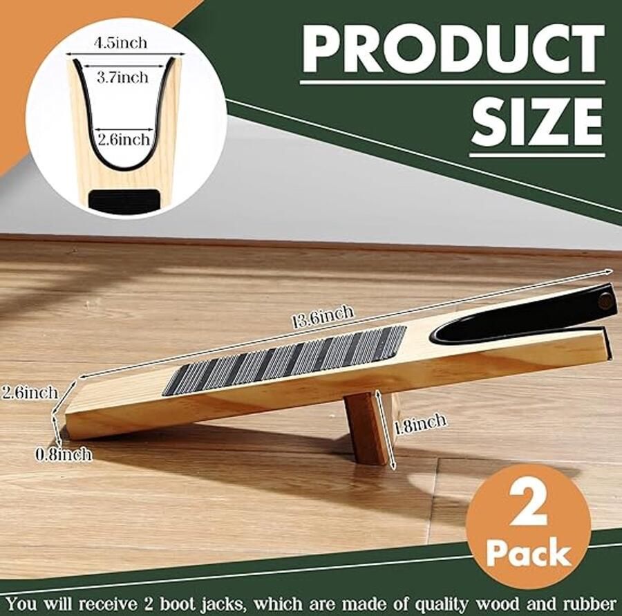 2-delige set voor het verwijderen van gaten in cow laarzen waterschoenen en werklaarzen; geschikt voor nen en ; gemakkelijk en zonder bukken