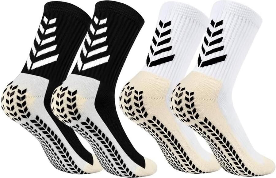 2 Paar Antislip Sportsokken voor Voetbal en Andere Teamsporten )
