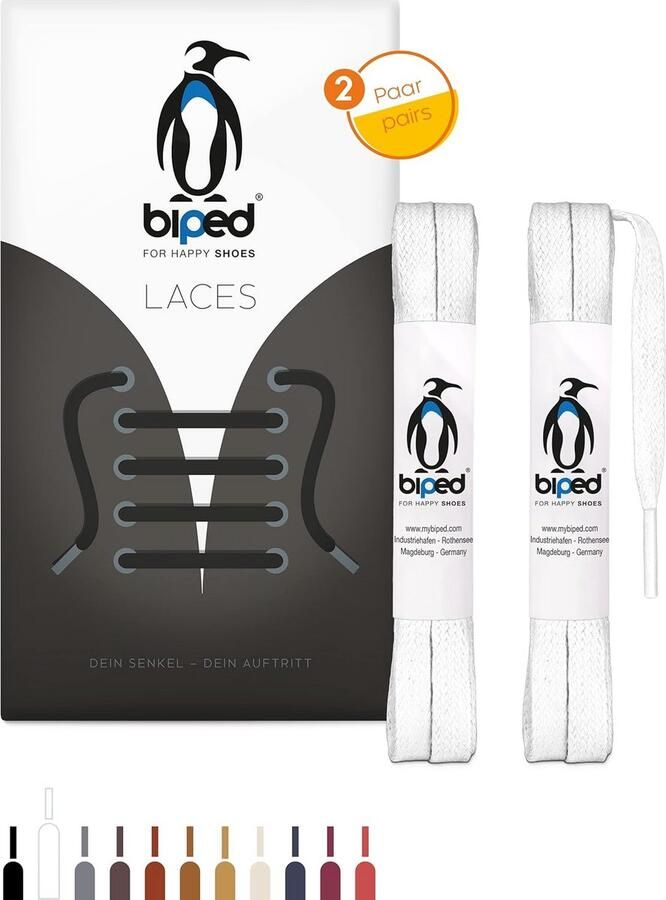 2 paar Gewaxte Platte Schoenenveters Katoen 7mm Scheurvast & Premium voor Leren Schoenen en Laarzen