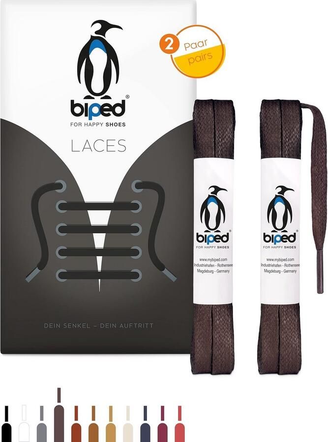 2 Paar Gewaxte Platte Schoenenveters Katoen 7mm Scheurvast voor Leren Schoenen en Laarzen