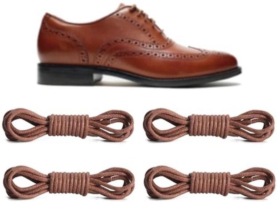 2 paar gewaxte schoenveters 2 5 mm voor Business Oxford schoenen