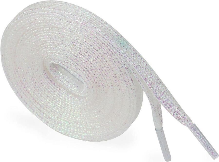 2 Paar Glitter Veters voor Sneakers Platte Metallic Schoenlaces Scheurbestendig en Stijlvol