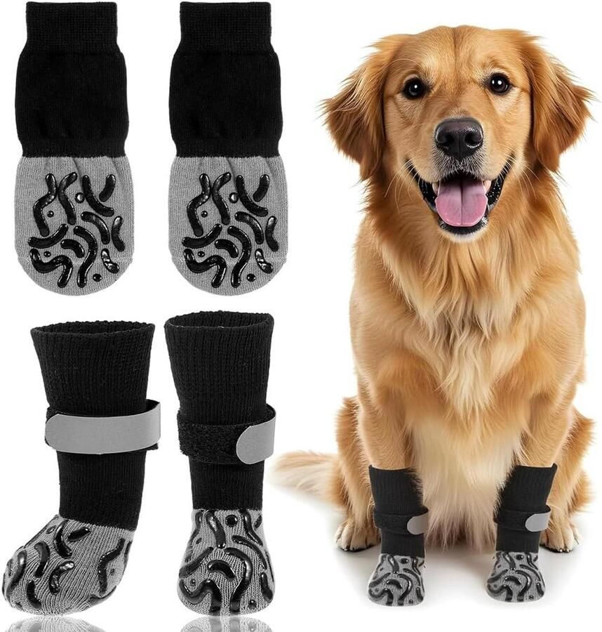 2 Paar Hondenschoenen Buiten Waterdicht Pootbescherming Verstelbaar