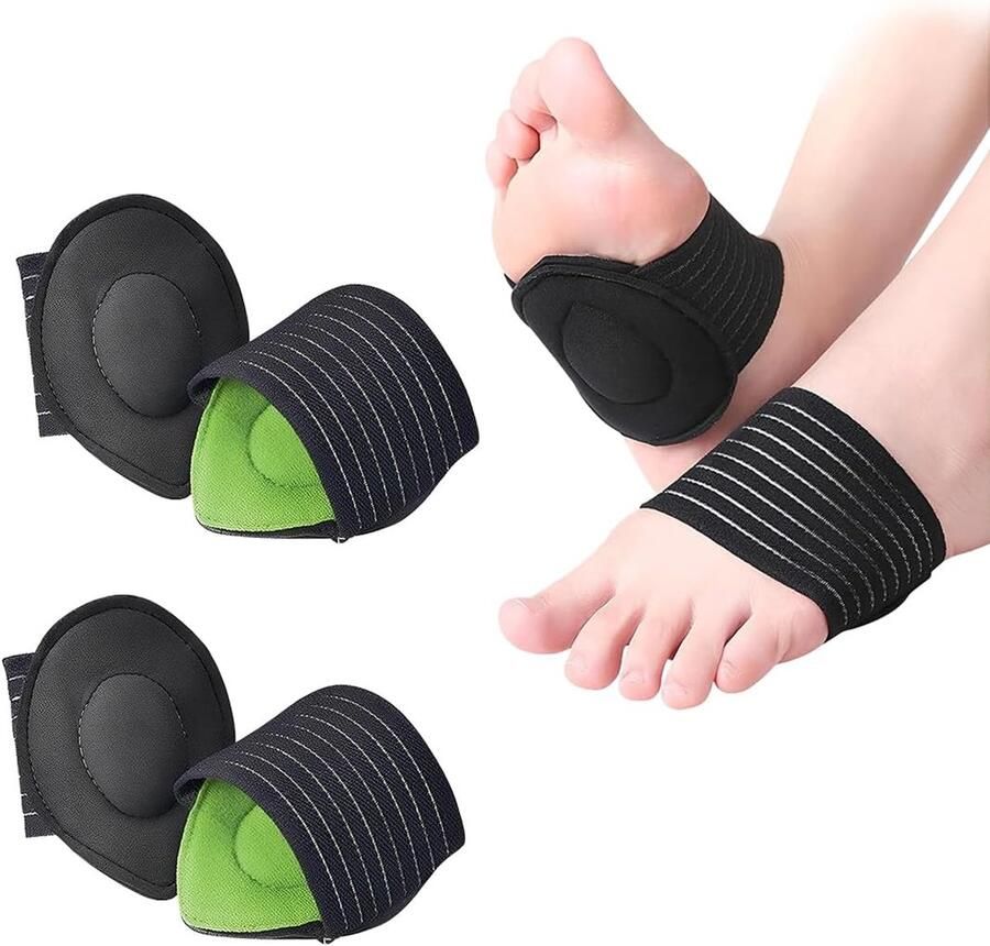 2 paar orthopedische inlegzolen ter ondersteuning van de voetboog inlegzolen voor voetboog orthopedische inlegzolen steunkussens voor platvoeten plantaire fasciitis pijnlijke voeten