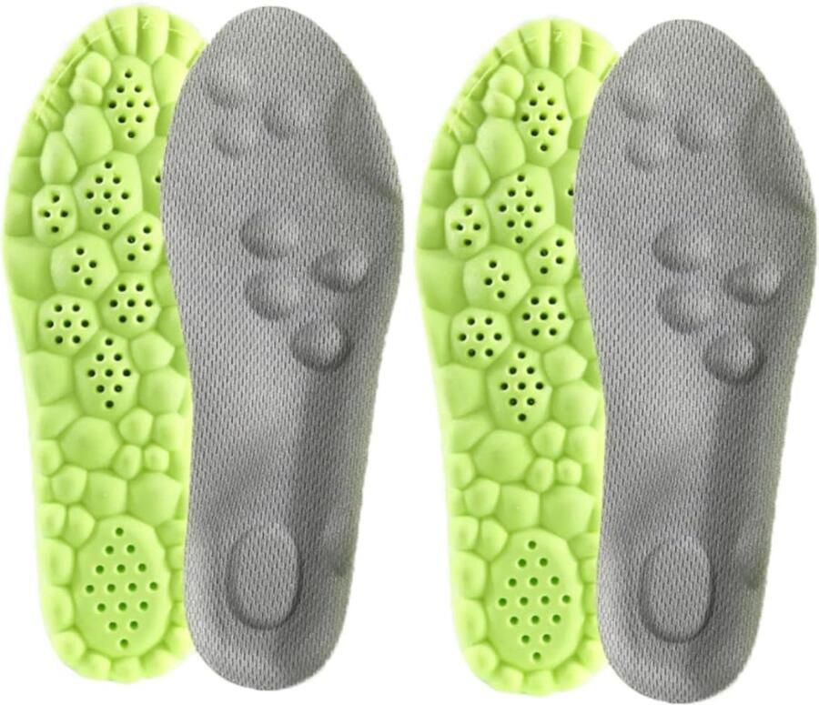 2 paar orthopedische inlegzolen voor kinderen comfortabele massage-inlegzolen steunzool verlichten voetpijn bij platvoeten vervangende inlegzolen voor sneakers