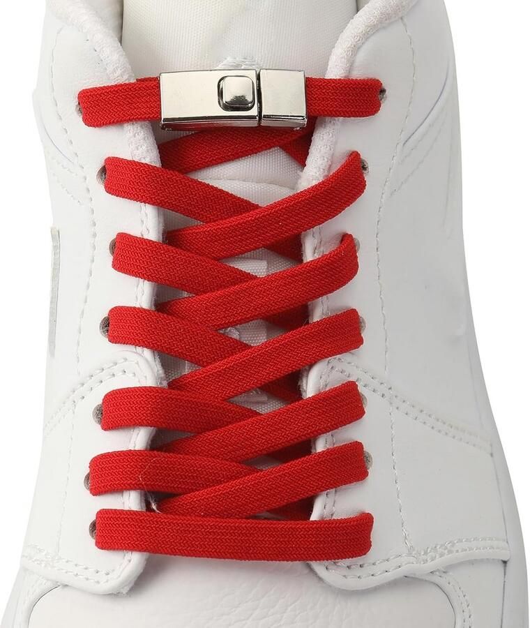 2 Paar Ovale Schoenveters voor Sneakers Sportschoenen en Wandelschoenen 6 Kleuren & Lengtes