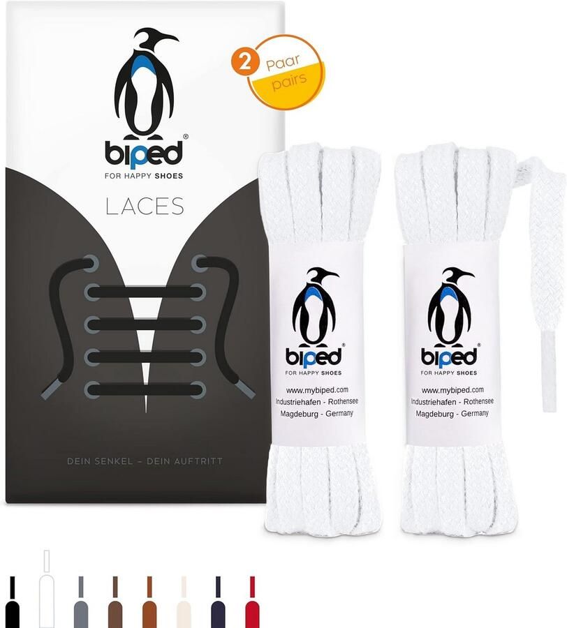 2 Paar Platte Katoenen Schoenenveters 7mm Breed en Scheurvast Geschikt voor Sneakers Laarzen en Leren Schoenen