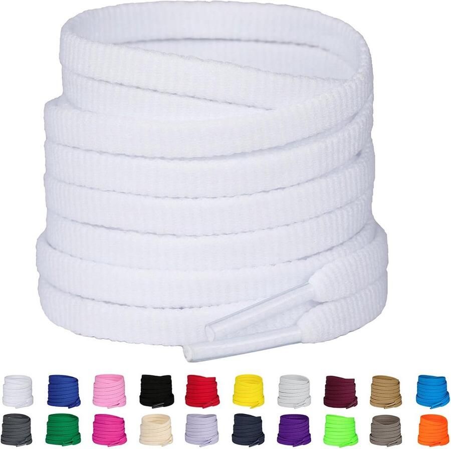 2 Paar Platte Schoenaccessoires voor Sneakers en Sportschoenen 6mm Breed