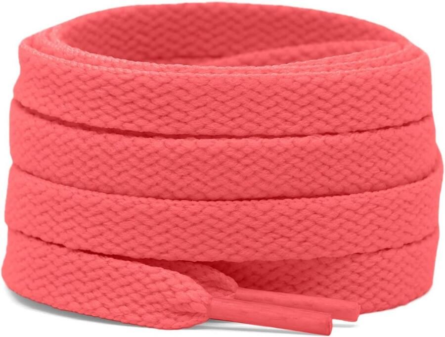 2 Paar Platte Schoenenveters (8mm Breed) voor Sneakers Sportschoenen en Laarzen