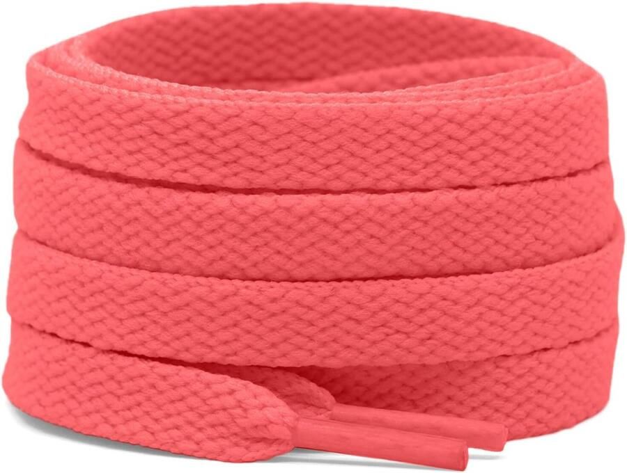 2 Paar Platte Schoenenveters (8mm Breed) voor Sneakers Sportschoenen en Laarzen