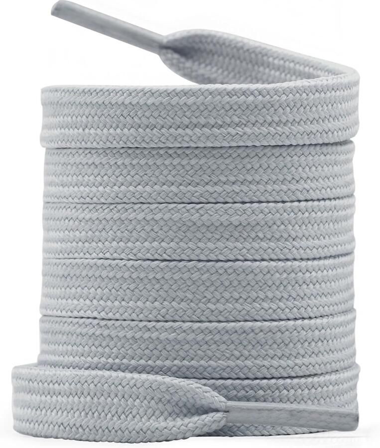 2 Paar Platte Schoenveters 9mm Breed Dubbellaags & Dik voor Sneakers Laarzen en Sportschoenen Kleuren