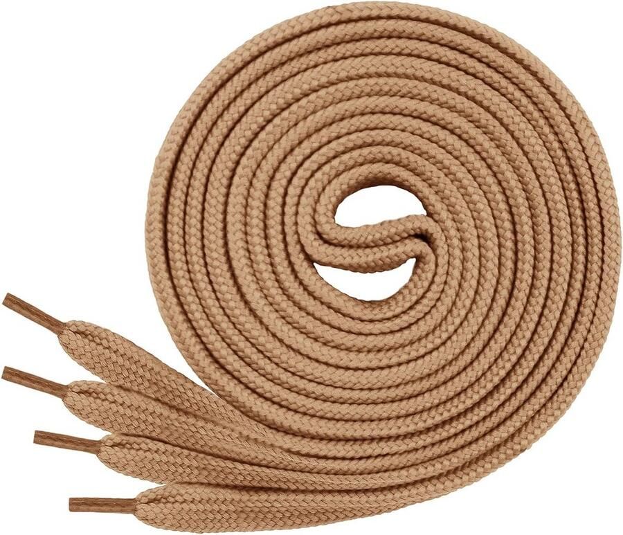 2 Paar Platte Schoenveters Polyester 12mm Breed voor Sneakers Sportschoenen Loop- en Wandelschoenen Verkrijgbaar in Lengtes