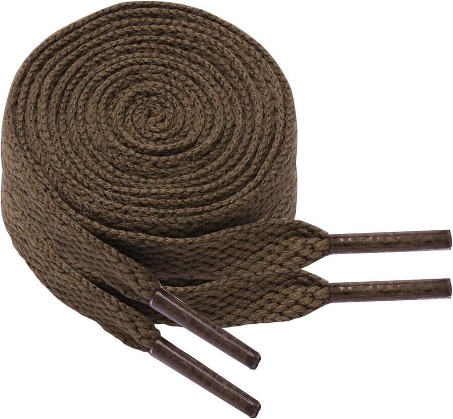 2 Paar Platte Schoenveters voor Sneakers en Sportschoenen 8mm Breed