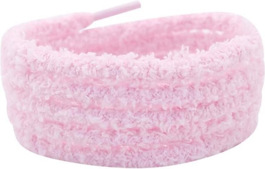 2 Paar Pluche Ronde Schoenveters voor Sneakers en Sportschoenen Zachte en Dikke Veters