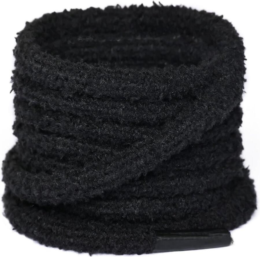 2 Paar Pluizige Harige Schoenveters voor Sneakers en Sportschoenen Zacht Pluche en Trendy