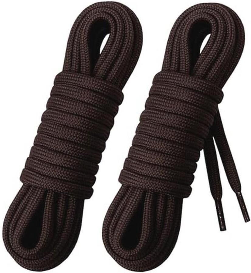 2 Paar Ronde Dikke Schoenveters 4 mm voor Werkschoenen en Outdoorschoenen Sterk en Duurzaam