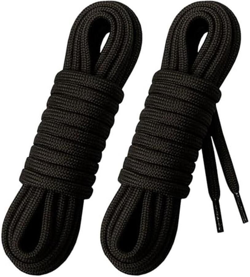 Ronde Dikke Schoenveters 4 mm voor Werkschoenen en Veiligheidsschoenen Sterk en Duurzaam