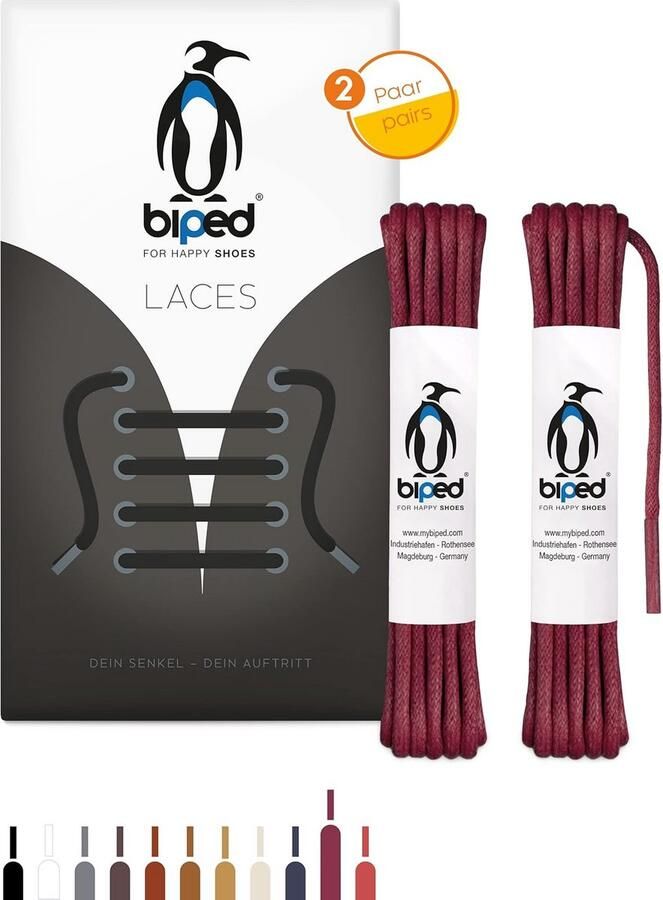 2 Paar Ronde Gewaxte Schoenveter 3mm Dik Sterke Katoenen Veterveter voor Leren Schoenen en Boots