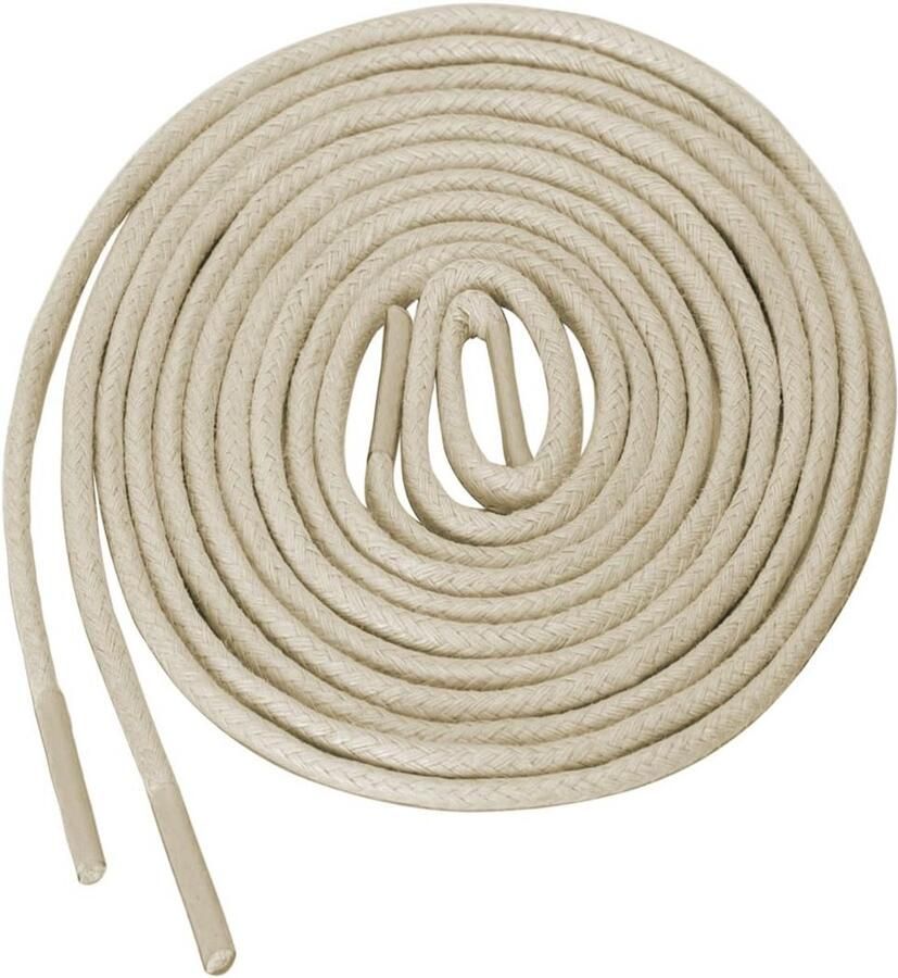 2 Paar Ronde Gewaxte Schoenveters in Oxford Kleur