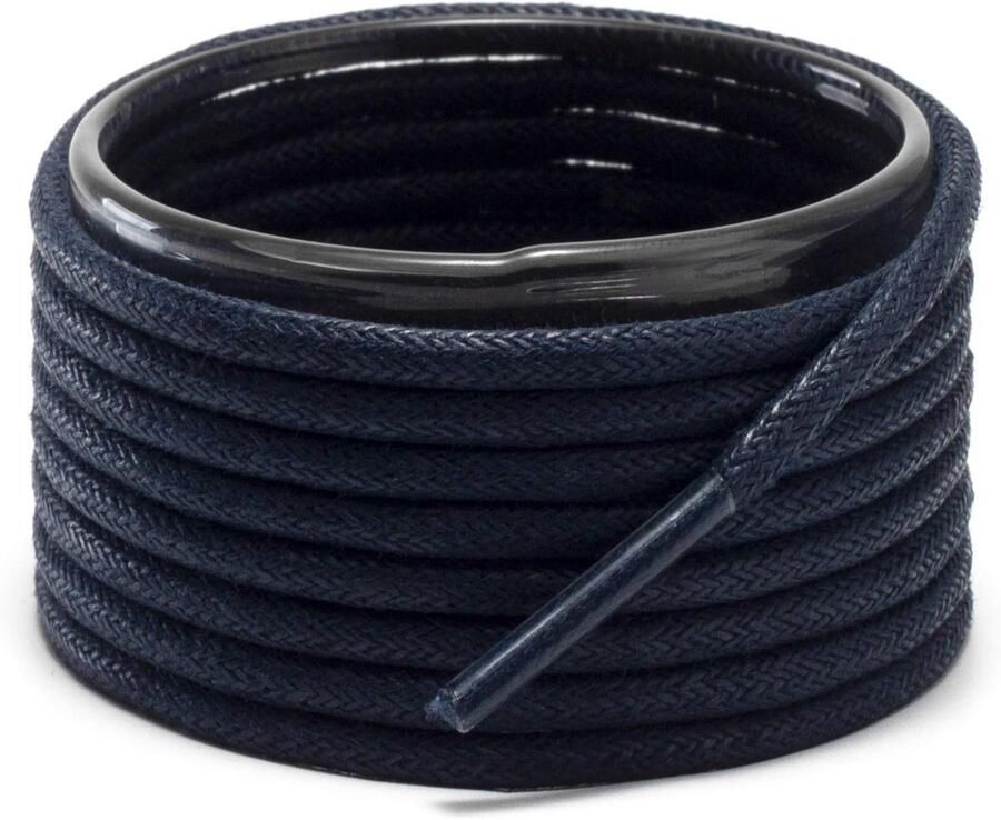 2 Paar Ronde Gewaxte Schoenveters voor Laarzen en Oxfords Sterk en Duurzaam