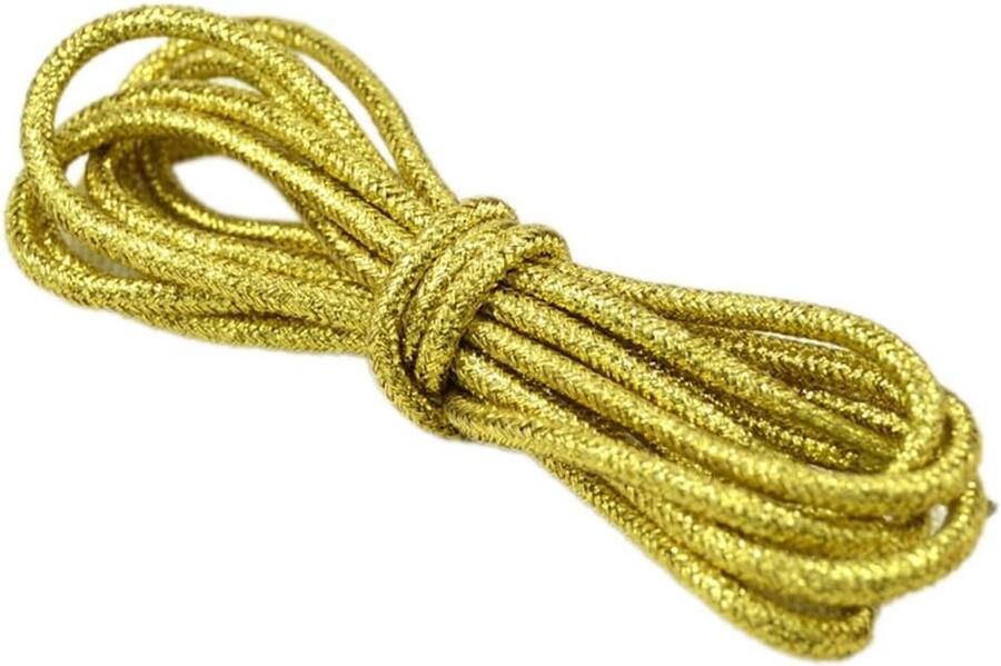 2 Paar Ronde Polyester Veters met Glitter Scheurvast en Sterk voor Werkschoenen en Wandelschoenen