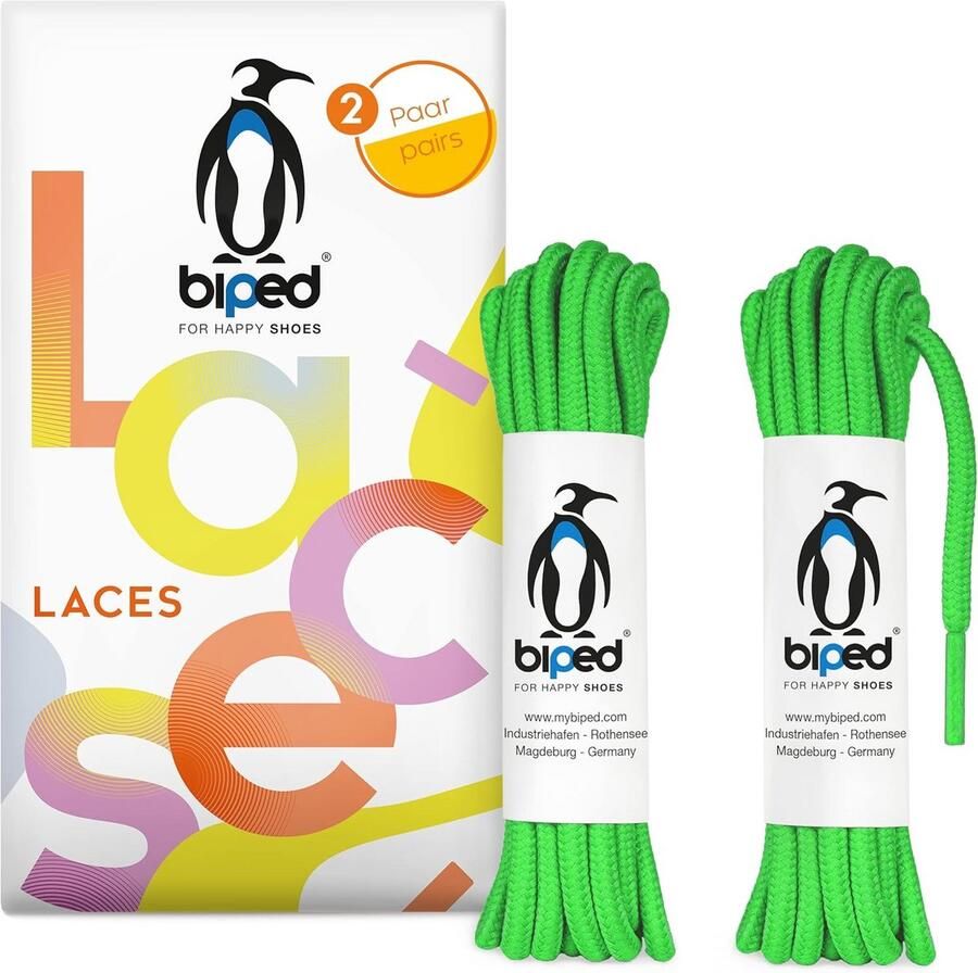 2 Paar Ronde Scheurvaste Schoenveters 4mm Polyester voor Sneakers Leren Schoenen en Laarzen