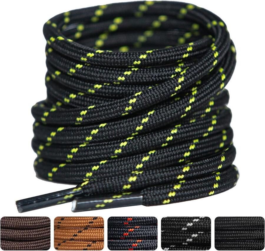 2 Paar Ronde Schoenveters Robuust en Duurzaam voor Sportschoenen Wandelschoenen en Laarzen