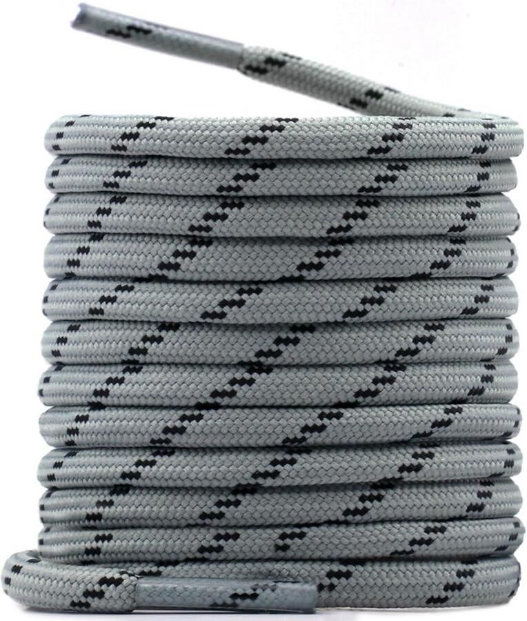 2 Paar Ronde Wandelschoenveters 4.5mm Dik Sterk & Antislip voor Hiking- en Werkschoenen